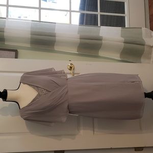 NWT AZAZIE Formal Silver Mid Length Dress